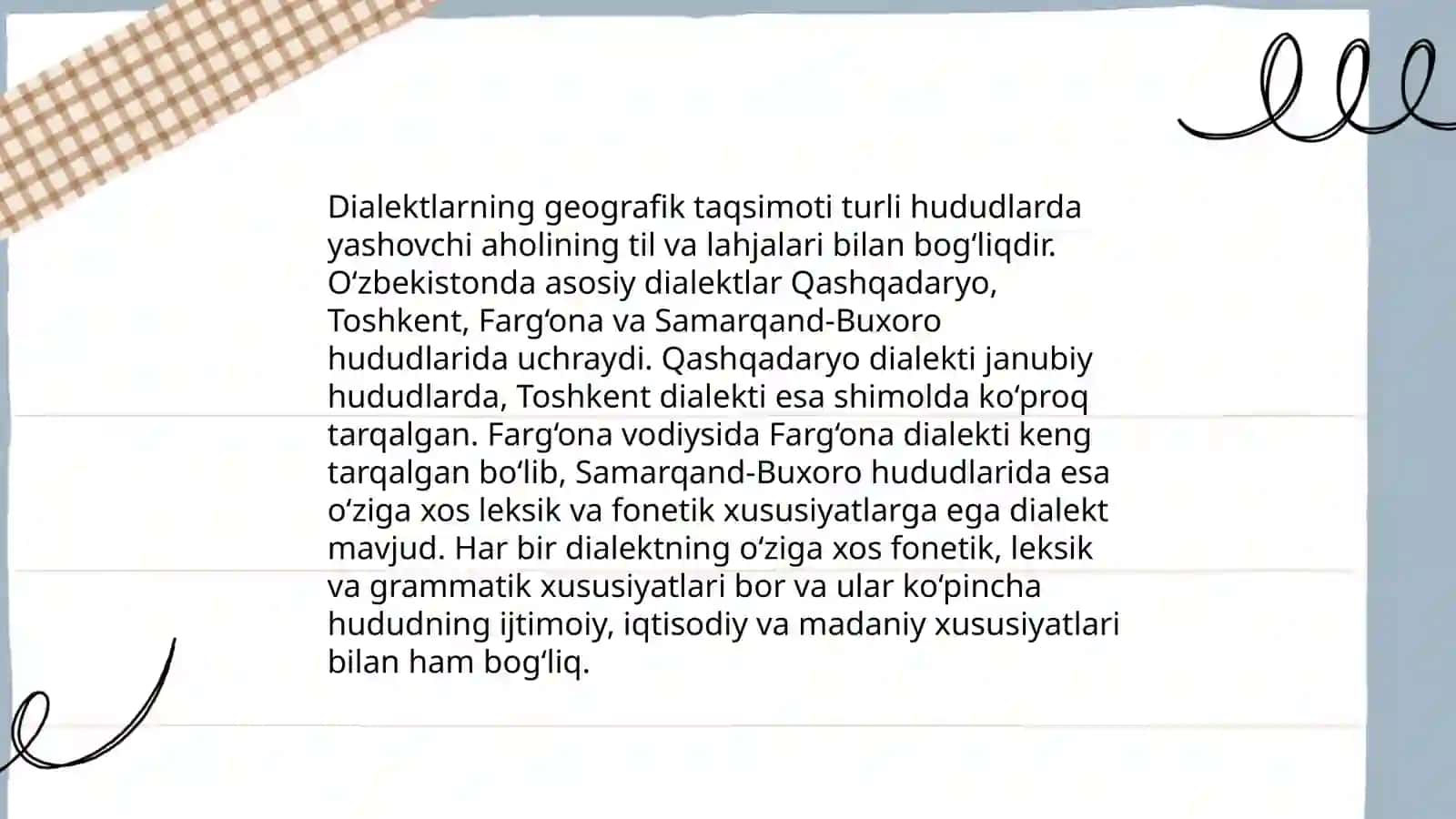 Reja: Areal tilshunoslik va geografiya 4