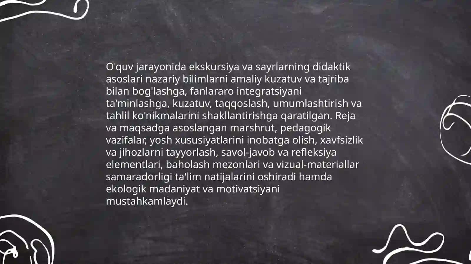 Tabiat bilan tanishtirish ekskursiya va sayrning pedagogik ahamiyati 4