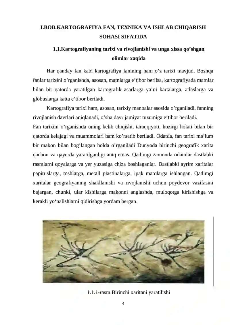 Kartografiya-fan,texnika va ishlab chiqarish soxasi sifatida.Kartografiyaning nazariy korinishi 4