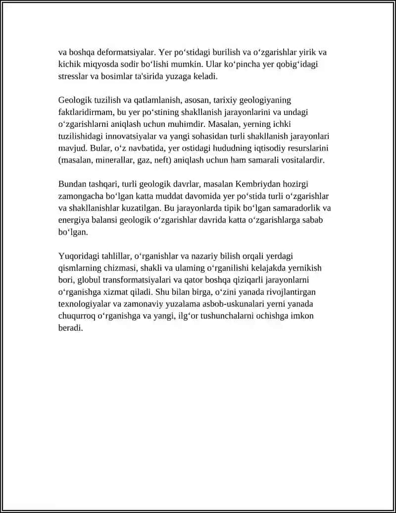 MUSTAQIL ISH Mavzu: GRUNDLARNING GIYALOGIK HOSSALARI 4