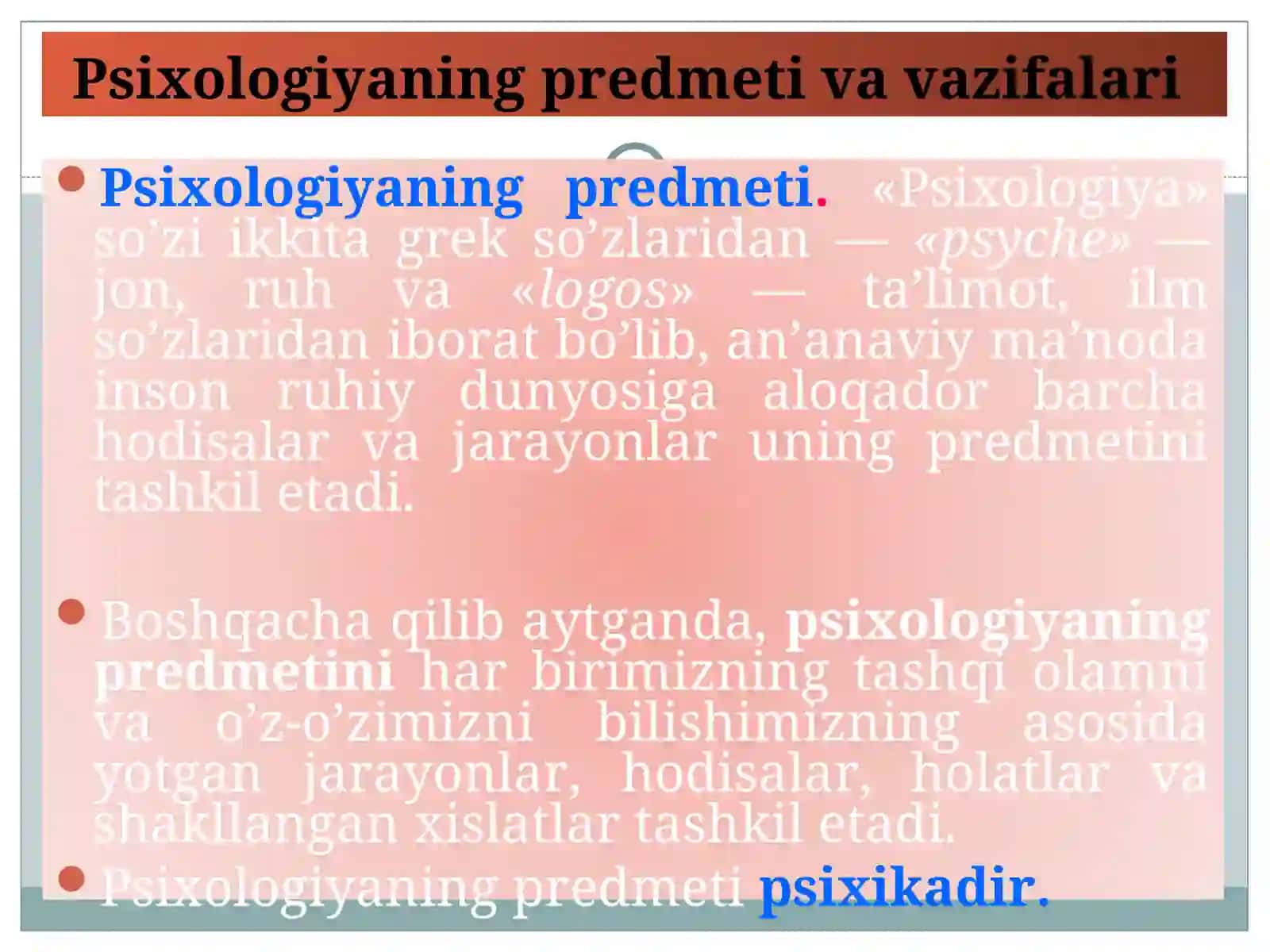 Umumiy psixologiya fanining predmeti va vazifalari 4