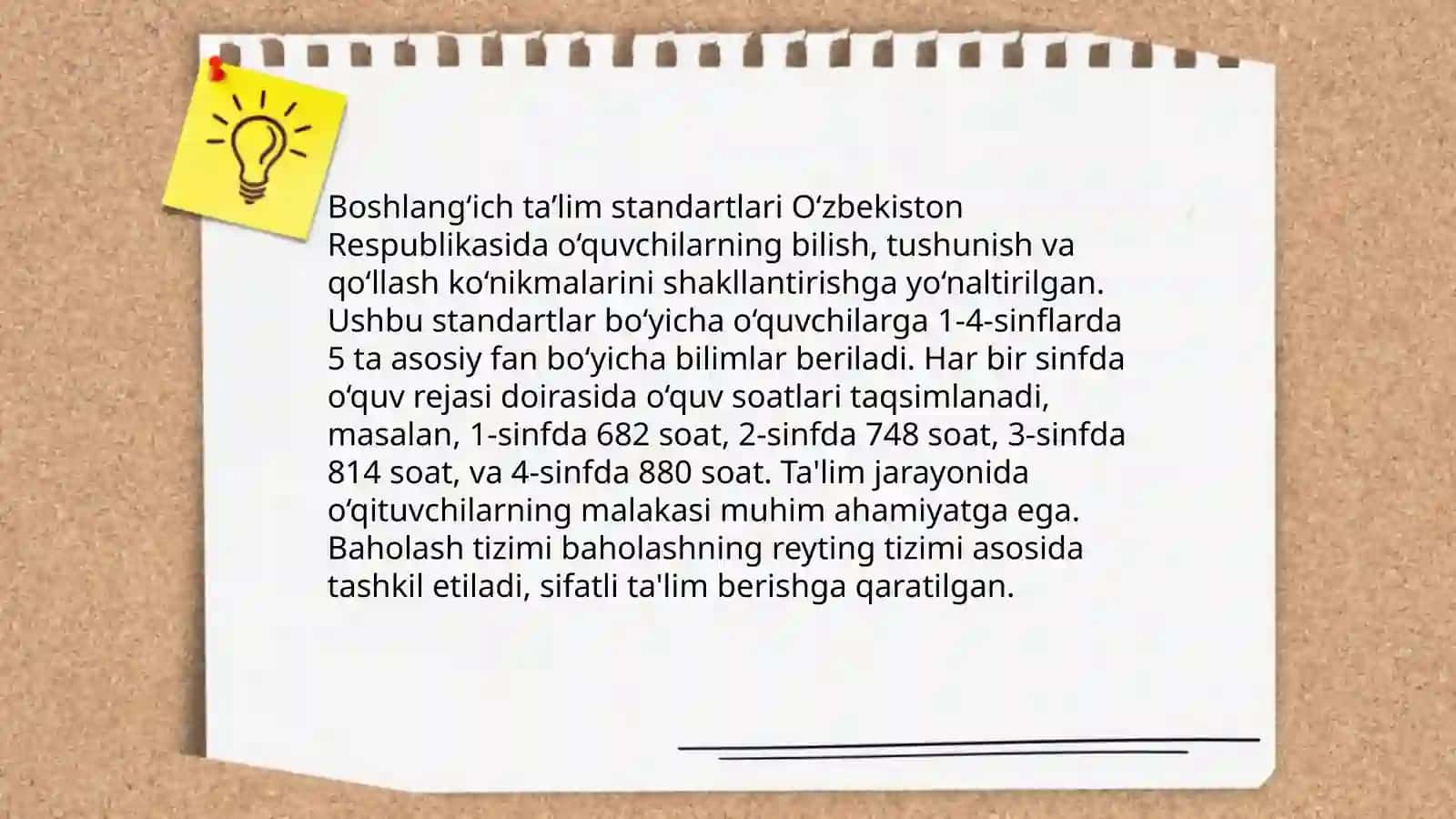Boshlangʻich taʼlim pedagogika fanining me'yoriy asoslarini oʻrganish va haftalik pedagogik amaliyot davrida sinovdan oʻtkazish 4