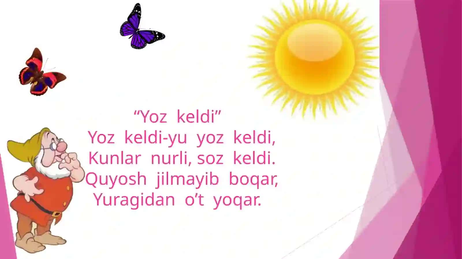 O’qish fanidan “Yoz keldi” 4