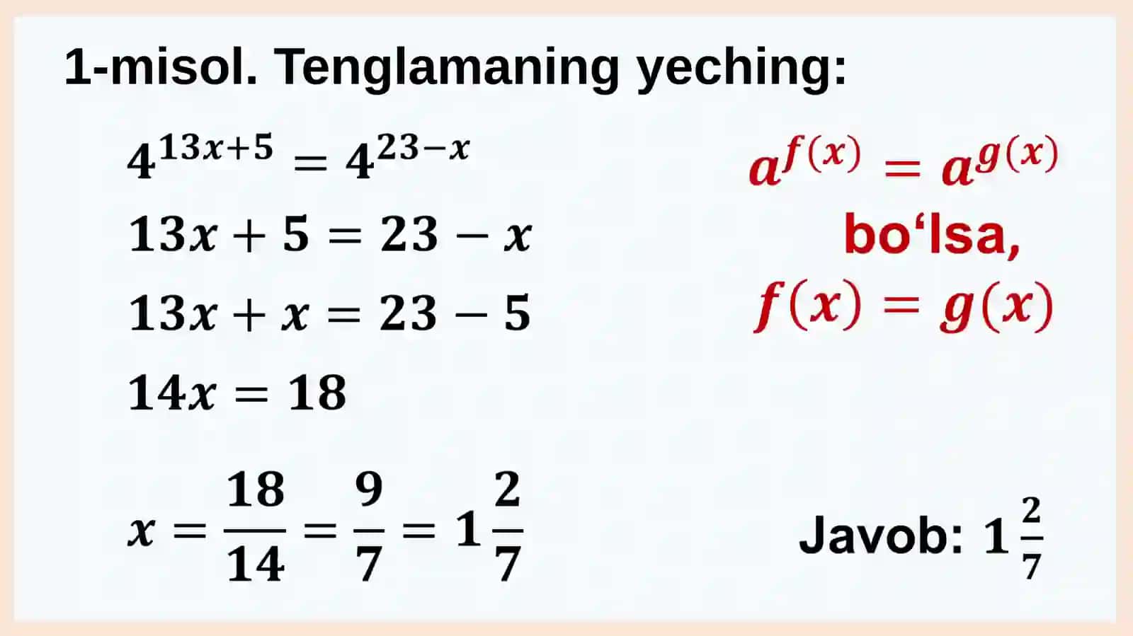 Ko‘rsatkichlitenglama vatengsizliklar 4