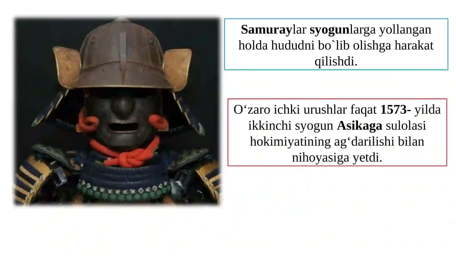 XVI-XVIII asrlarda Sharqiy Osiyo 4