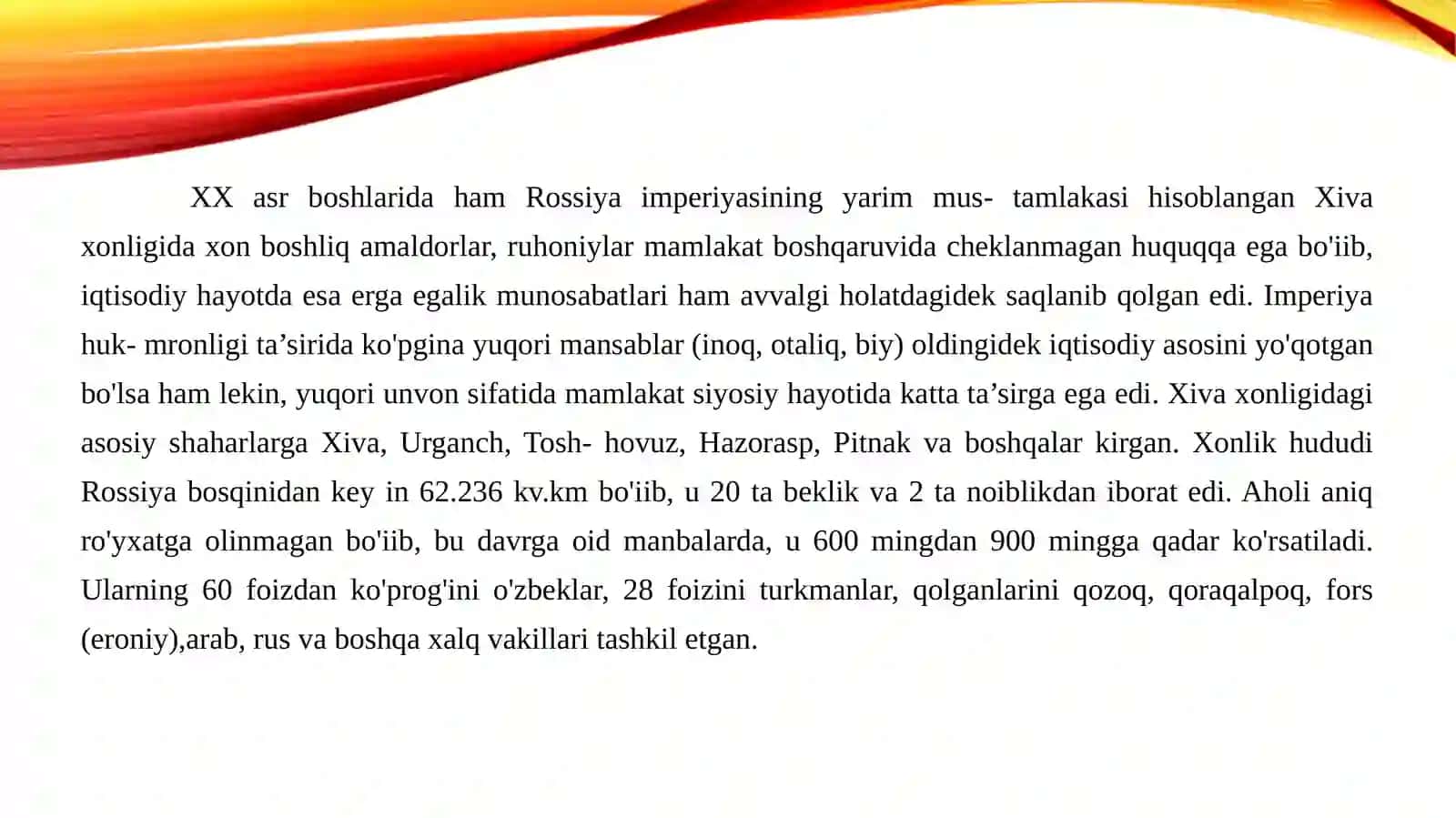 Xiva xonligi va Buxoro amrligining qizil armiya tomonidan tugatilishi. XXSR va BXSR ning tashkil topishi 4