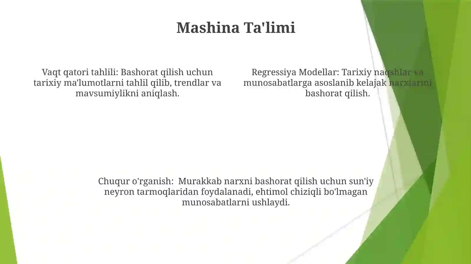 Aksiyanarxlarini prognozlash usullari 4