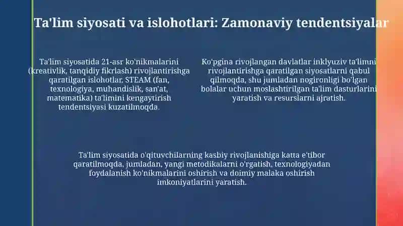 Ta'lim tizimlarining tarixiy rivojlanishi va pedagogik nazariyalar evolyutsiyasi 4