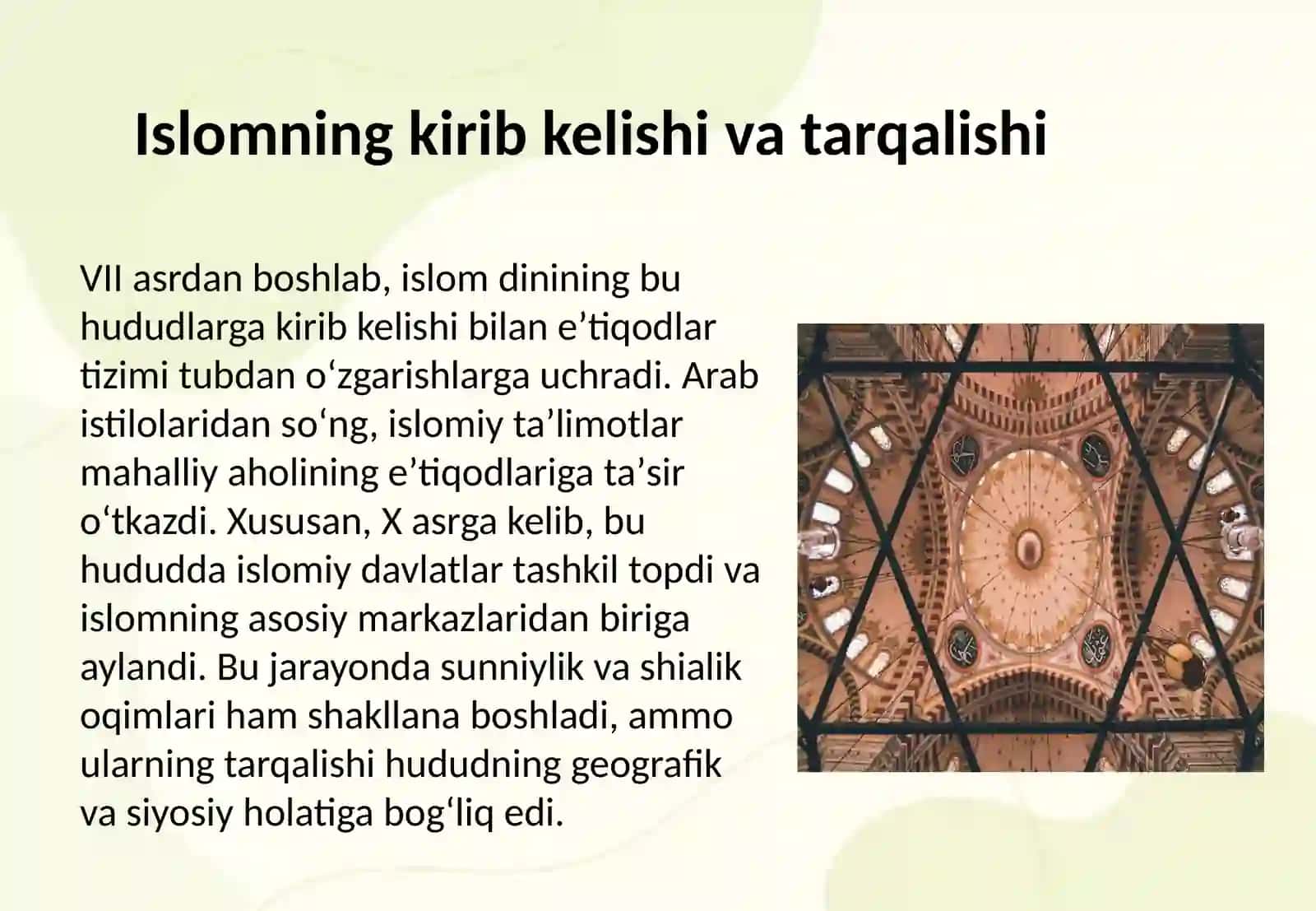 Islamobod mazhablarining paydo bo‘lishi haqida 4