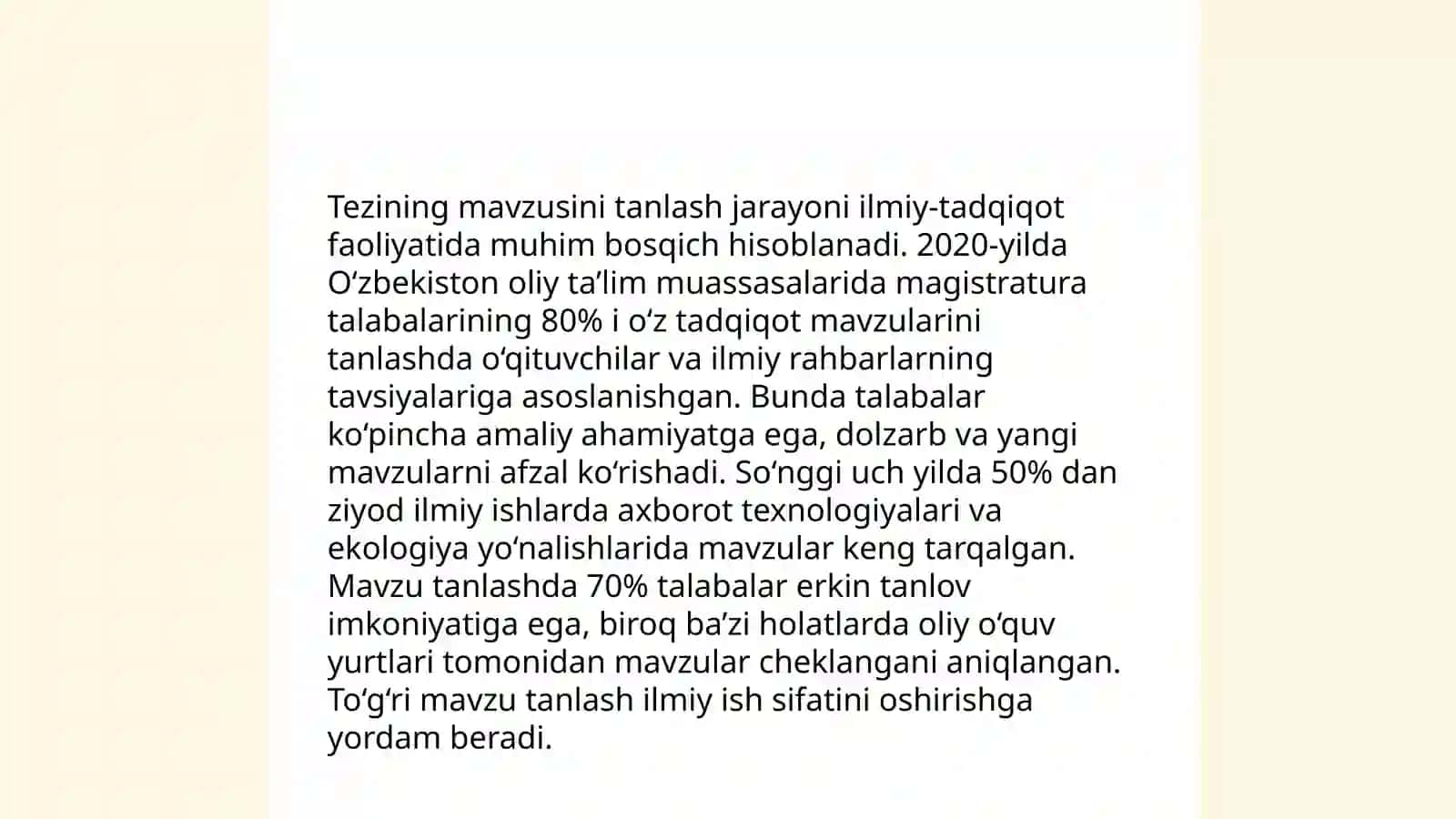 Tezish yozish va uni rasmiylashtirish talablari 4