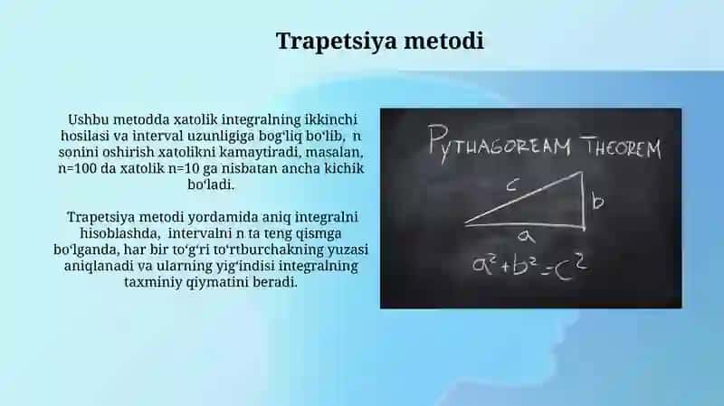 Aniq integralni taqribiy hisoblash 4