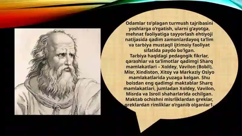 Jahon pedagogika fanining rivojlanish tarixi 4