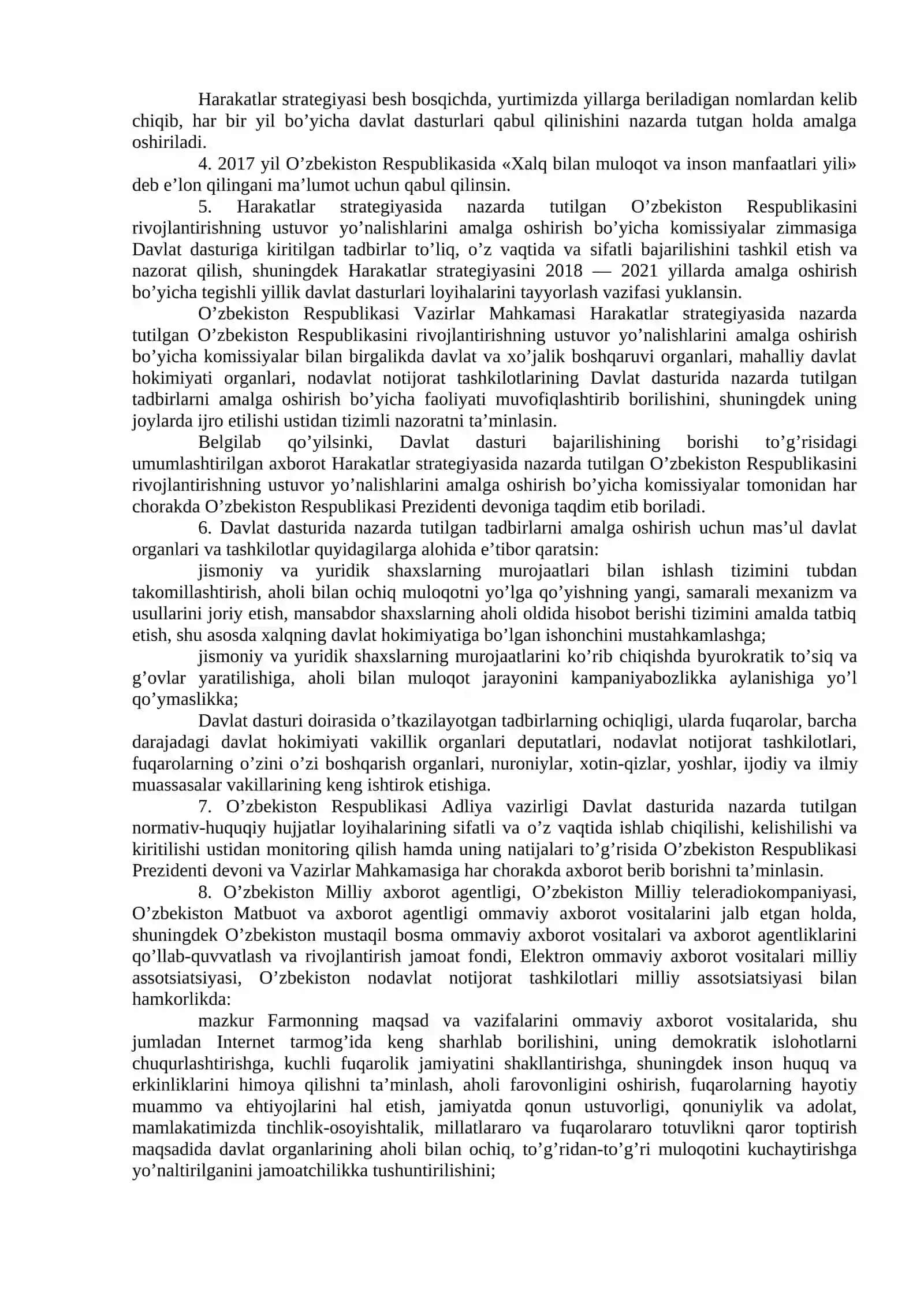 Yangilanayotgan O‘zbekiston: milliy tiklanishdan – milliy yuksalish sari 4