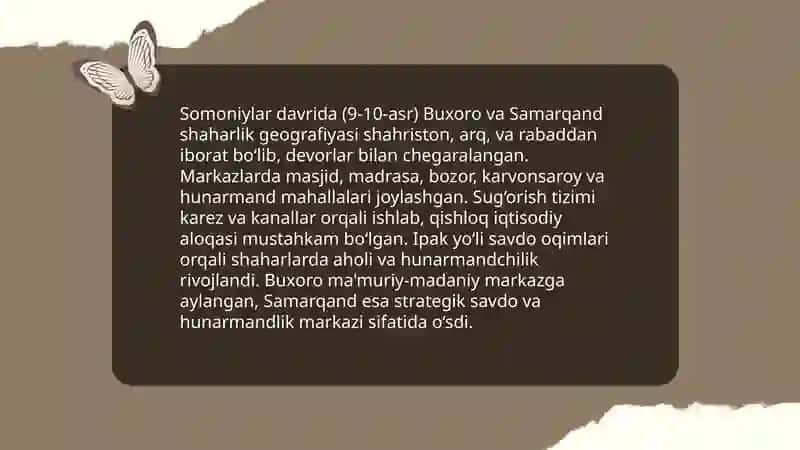 Tohiriylar Somoniylar Qoraxoniylar Gʻaznaviylar Saljuqiylar Qoraxitoylar davri tarixiy geografiyasi 4