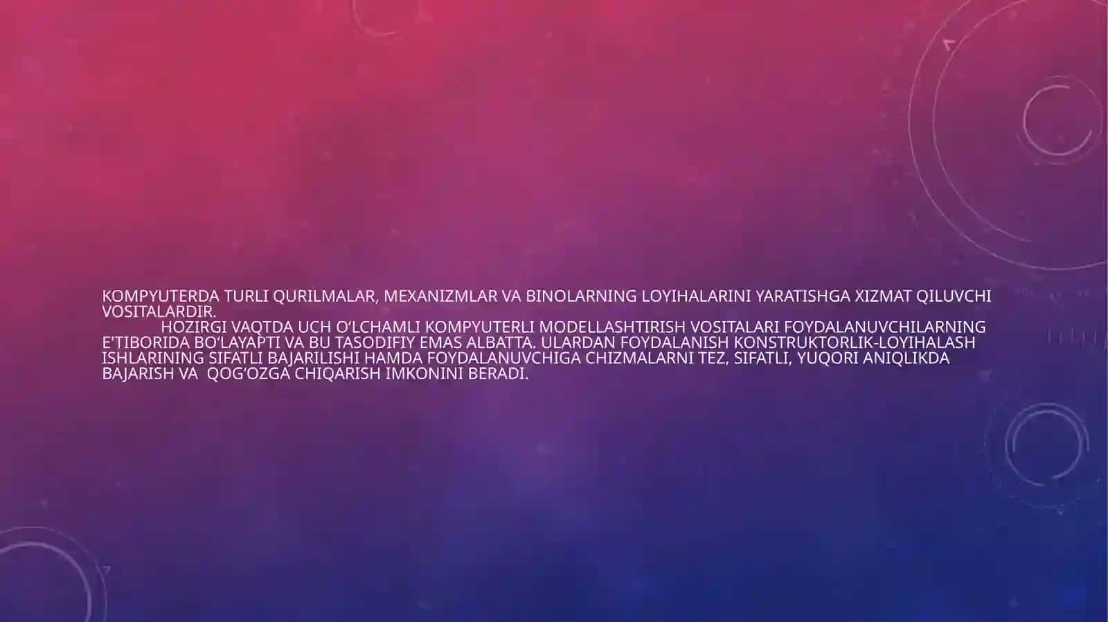 AutoCAD dasturi haqida 4