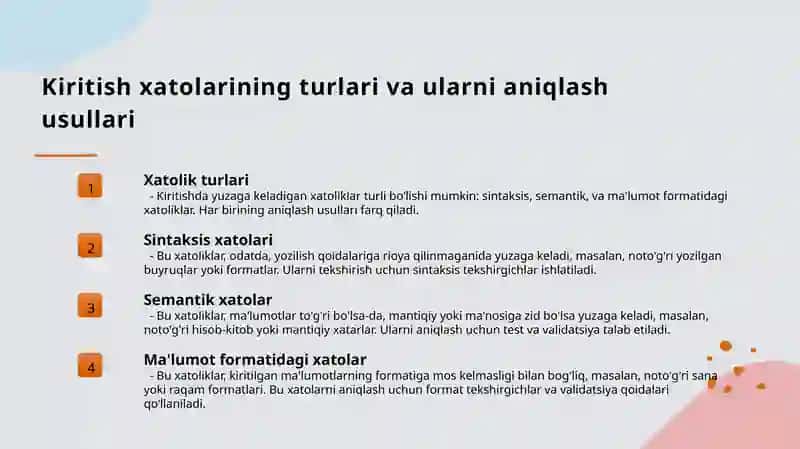 Dasturning kirish-chiqish malumotlari 4