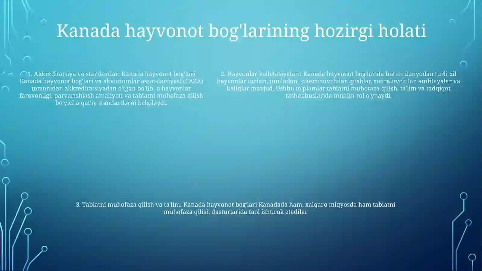 Kanada Hayvonot Bog'Lari 4