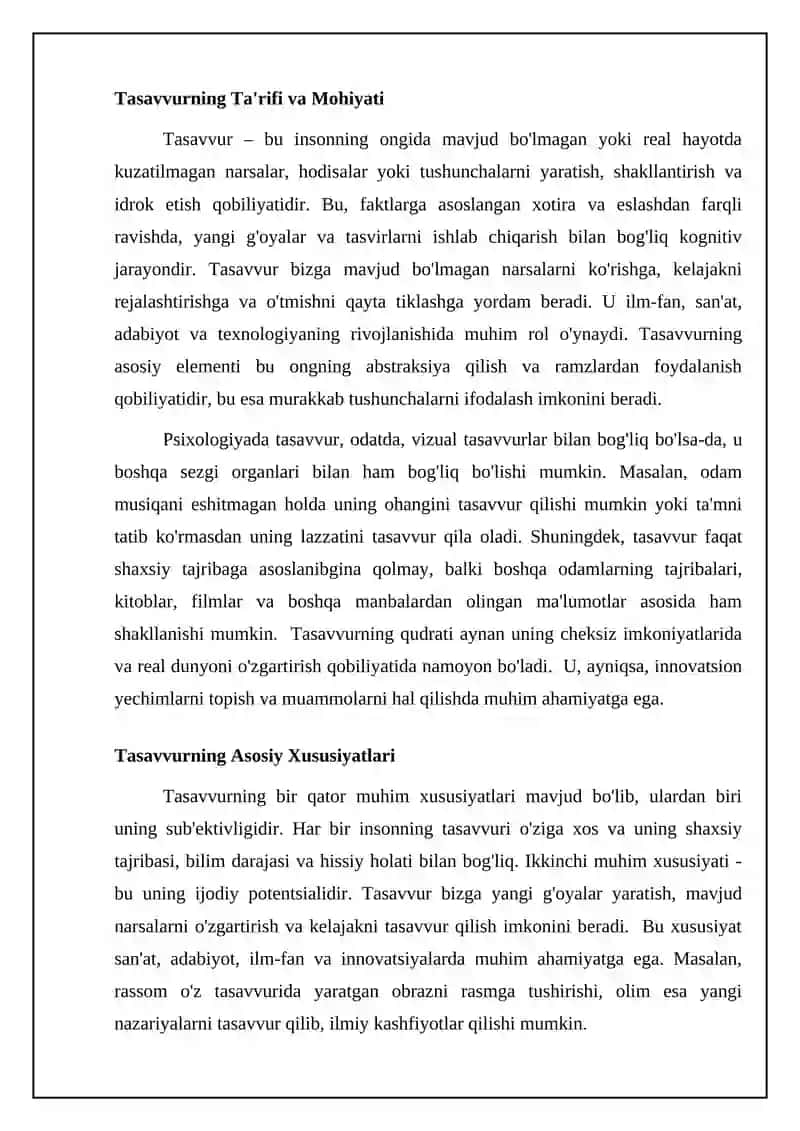 Xayol haqida tushuncha 4