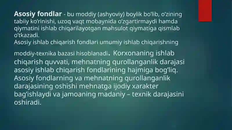Sanoat - moddiy ishlab chiqarishning yetakchi tarmog’i 4