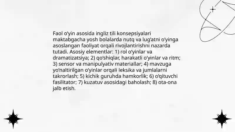 Maktabgacha ta‘lim yoshidagi bolalarni ingliz tili o‘qitish kopsensiyalar 4