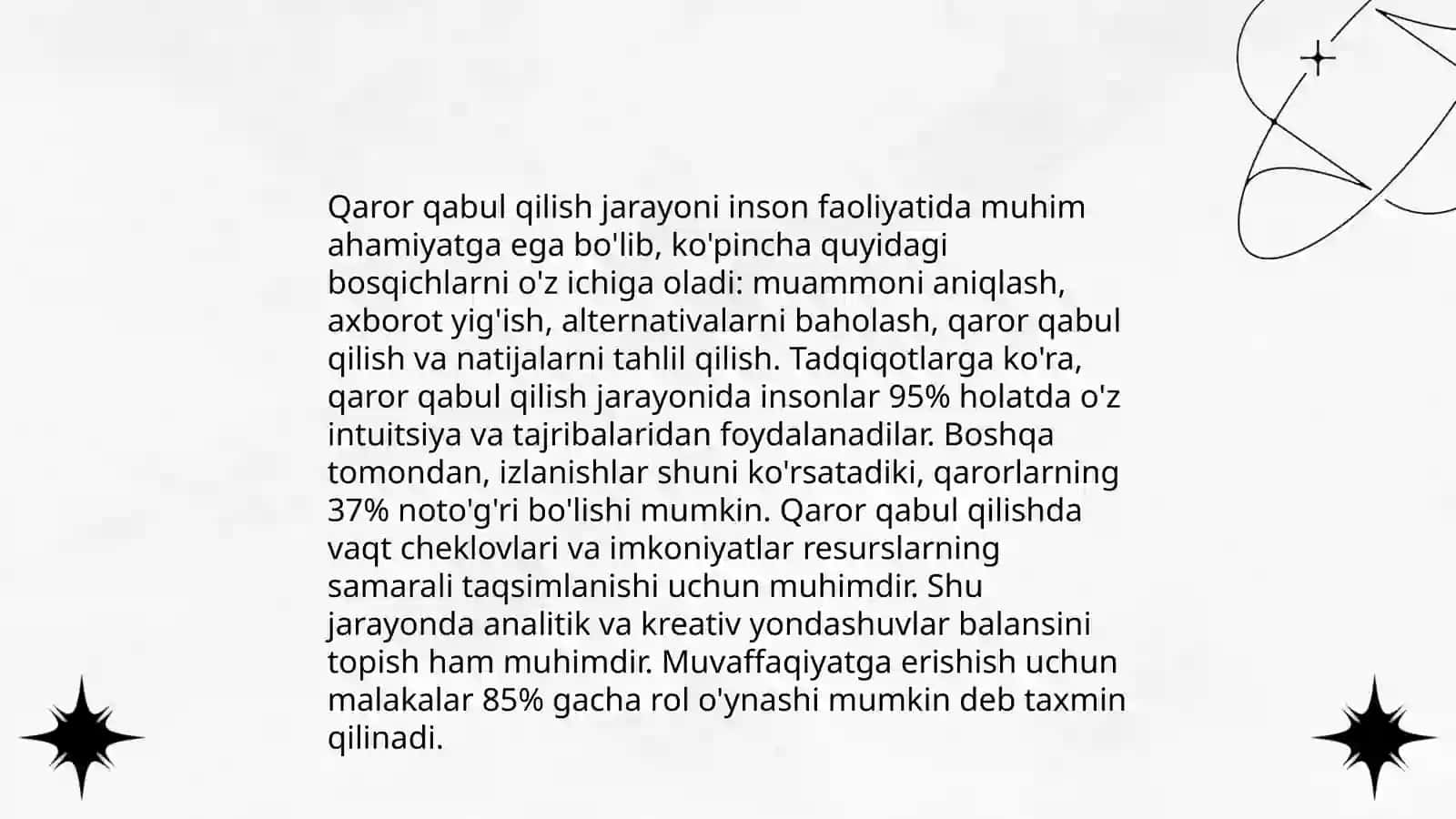 Qisqa muddatli boshqaruv qarorlarini qabul qilish 4