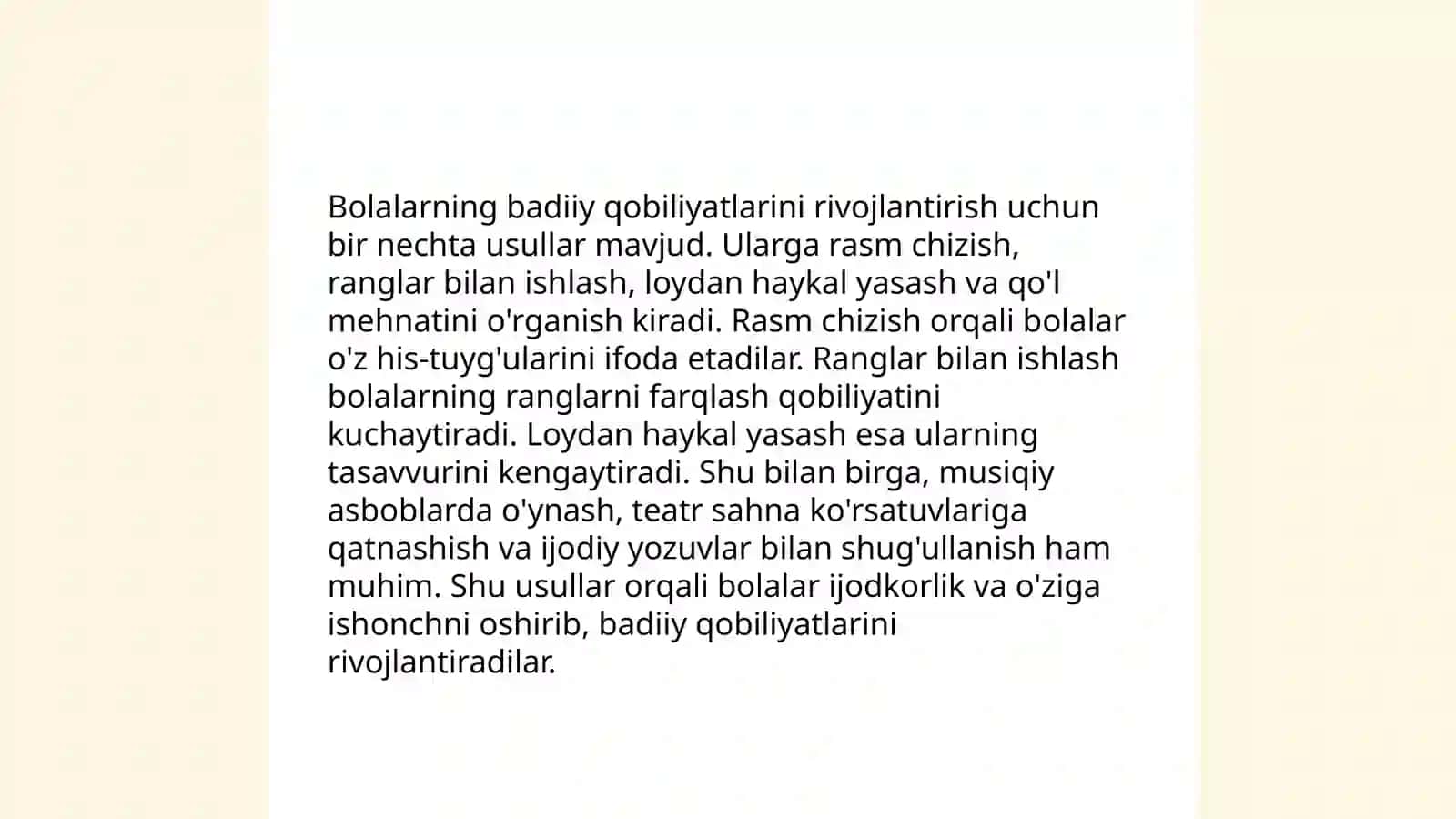 Tasviriy faoliyat mashg'ulotlari 4
