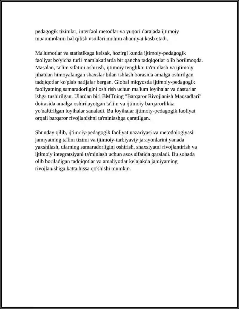 Ijtimoiy-pedagogik faoliyat nazariyasi va metodologiyasi 4