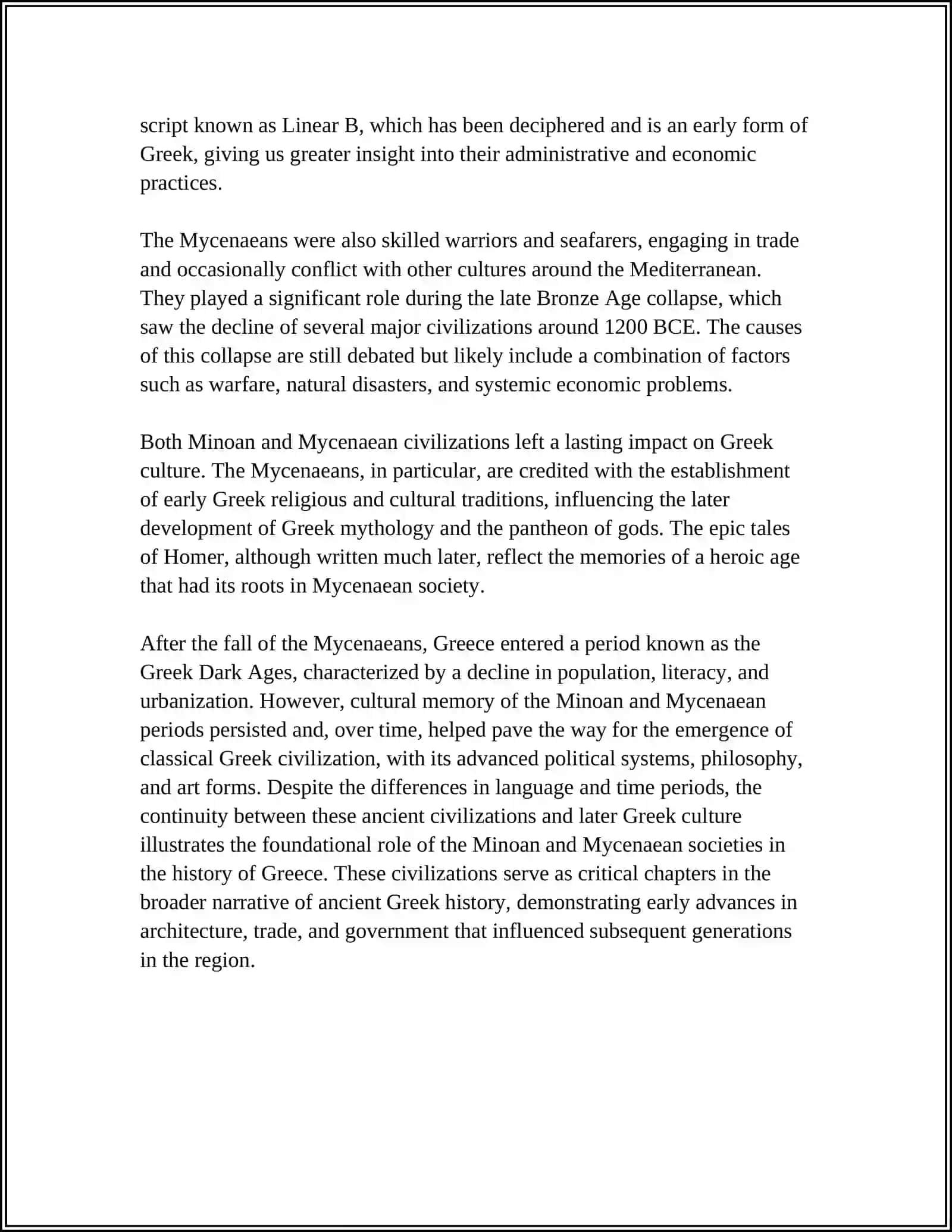MUSTAQIL ISH - ANCIENT GREECE 4