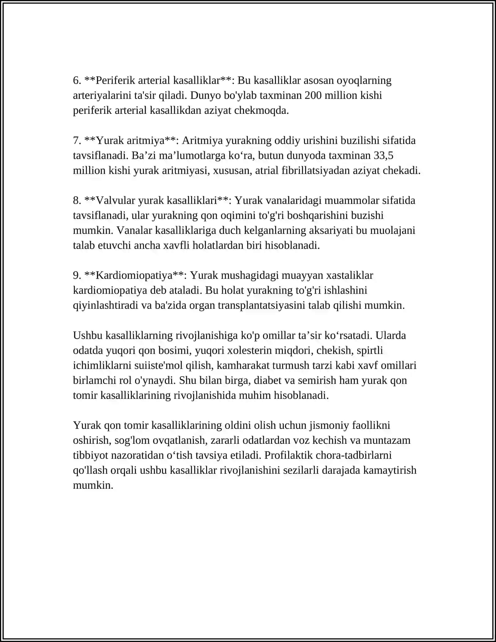 YURAK QON TOMIR KASALLIKLARIDA BOLARLANI PARISHLASH 4