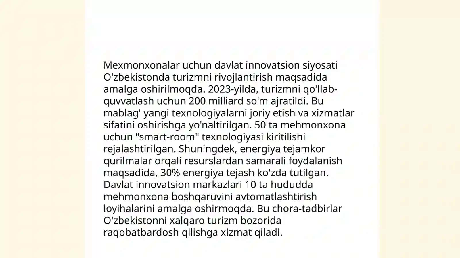 Mexmonxonada Innovation faoliyatni davlat tomonidan tartibga solinishi 4
