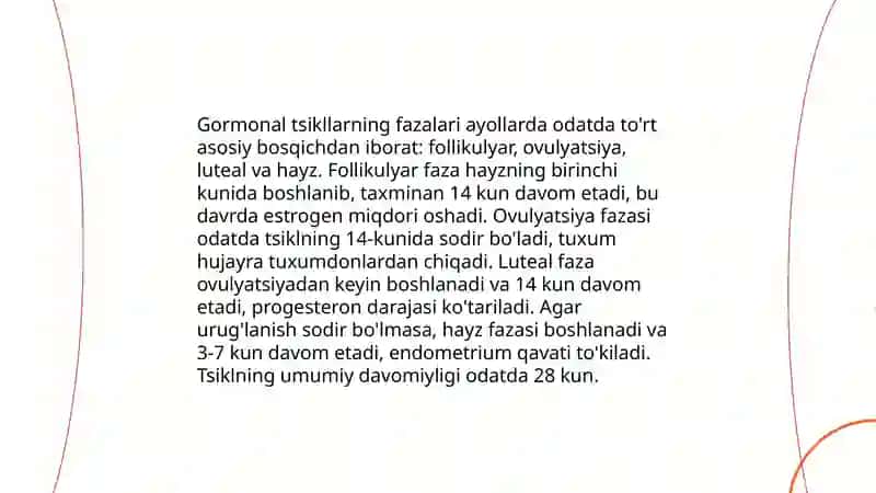 Jinsiy siklning gormonal boshqariluvi mexanizmi 4