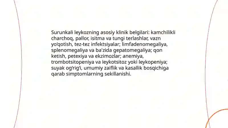 O‘tkir va surunkali leykoz, Gemoragik diatezlar qon va qon yaratish a'zolqri kasalliklarining asosiy klinik belgilari 4
