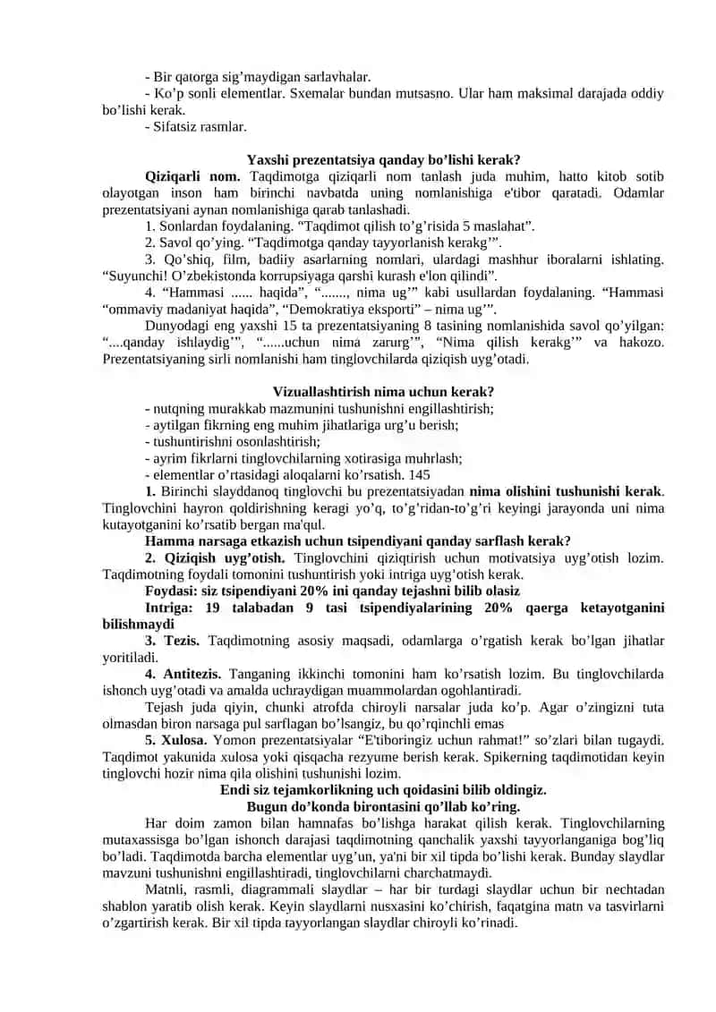 Ta’sirchan prеzеntatsiya tayyorlashning uslublari 4
