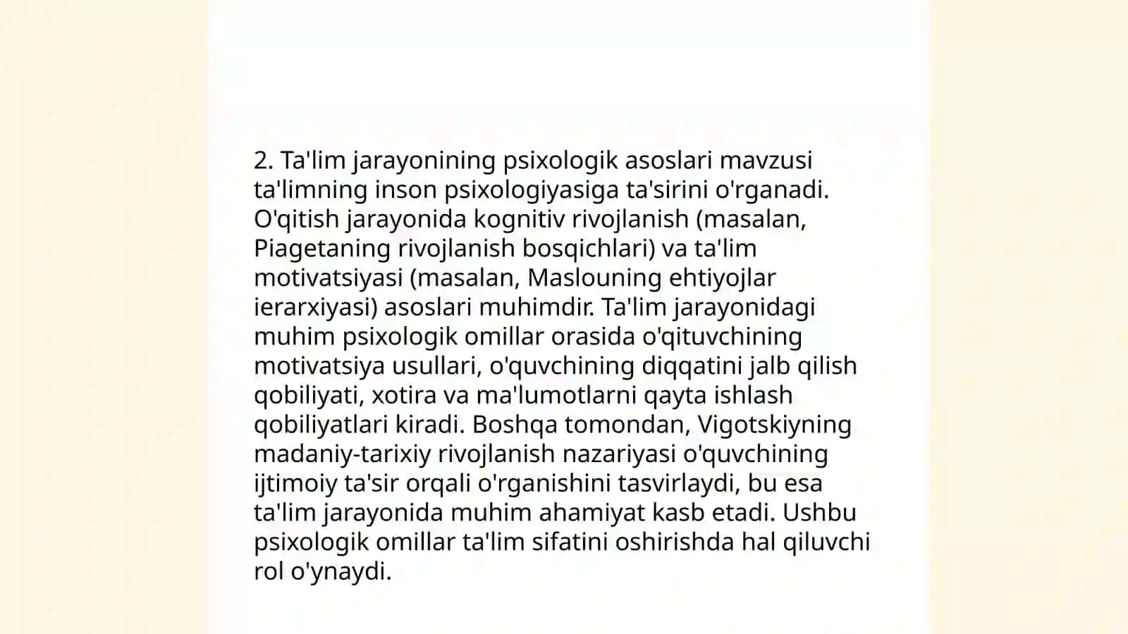Pedagogik psixologiya predmet tuzulma muammolar 4