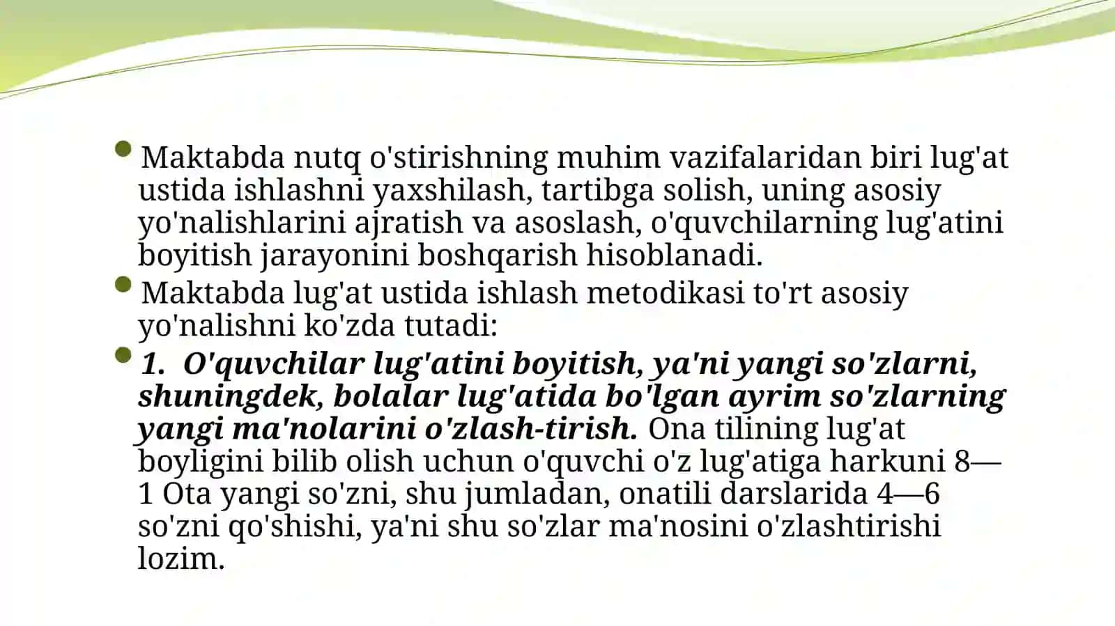Savodo'rgatish darslarida lug'at ustida ishlash 4