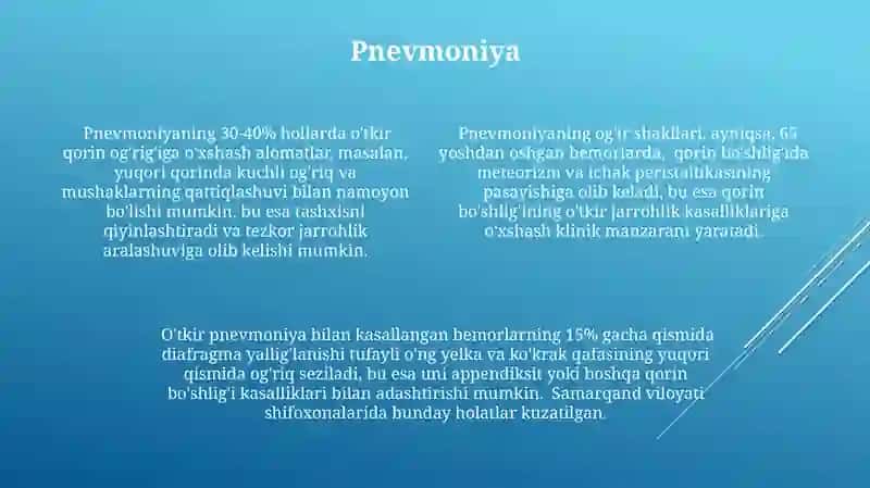Òtkir qorinni simulyatsiya qiladigan kasalliklar 4