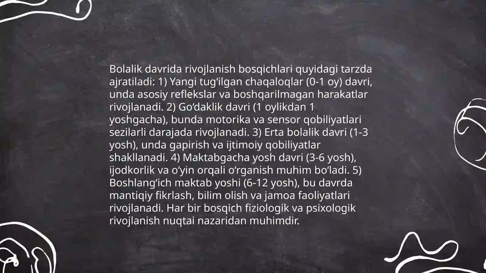 Rivojlanishning yoshga va individual xususiyatlariga oid tadqiqotlar tahlili 4