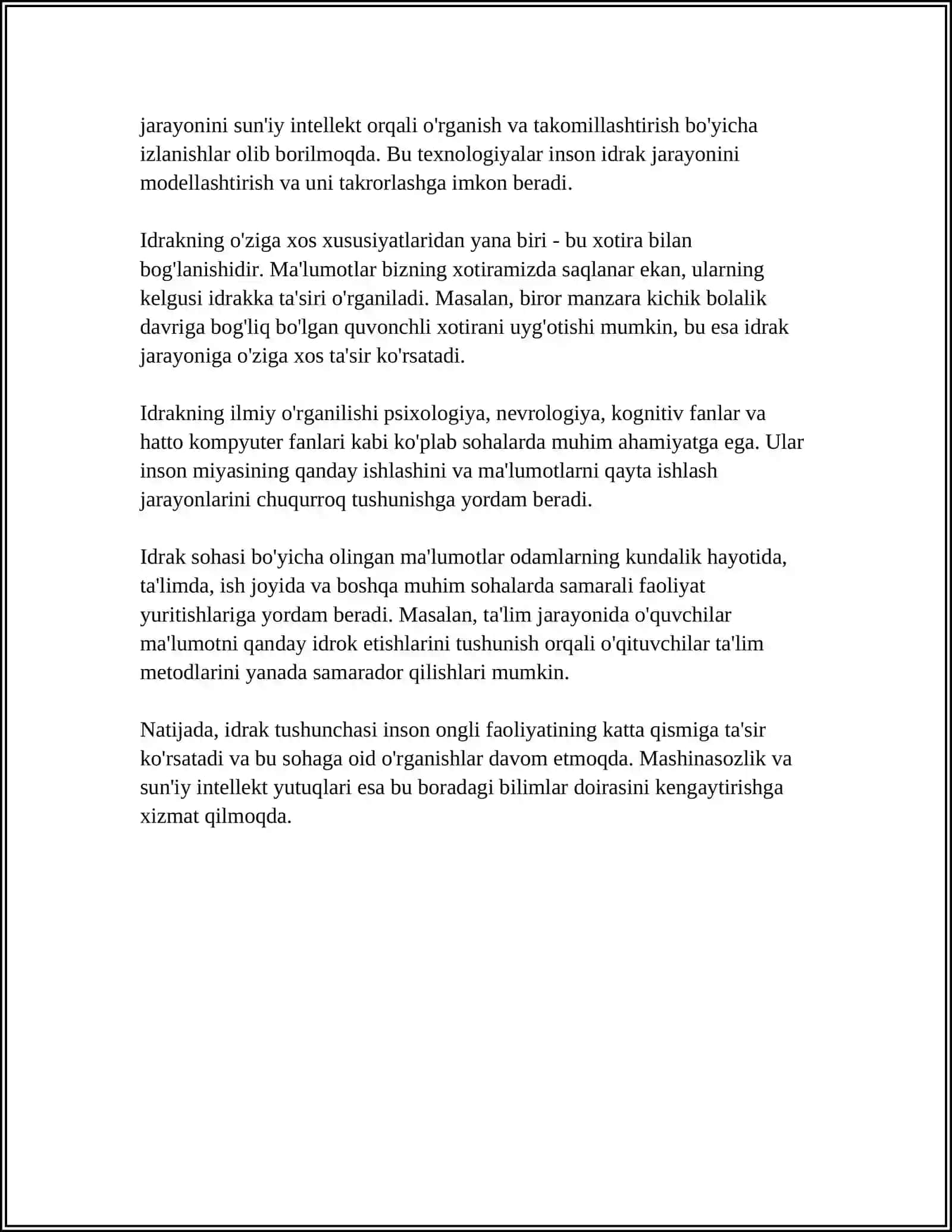 IDROK HAQIDA TUSHUNCHA VA UNING XUSUSIYATLARI 4
