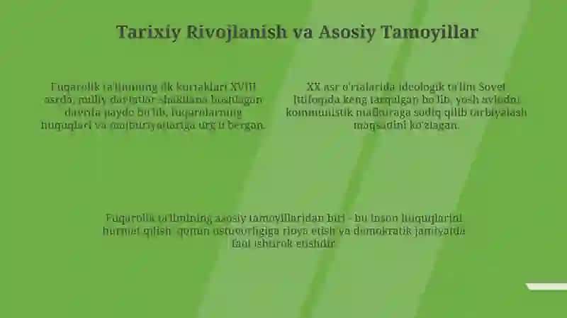 Fuqarolik tarbiyasi. Mafkuraviy tarbiya 4