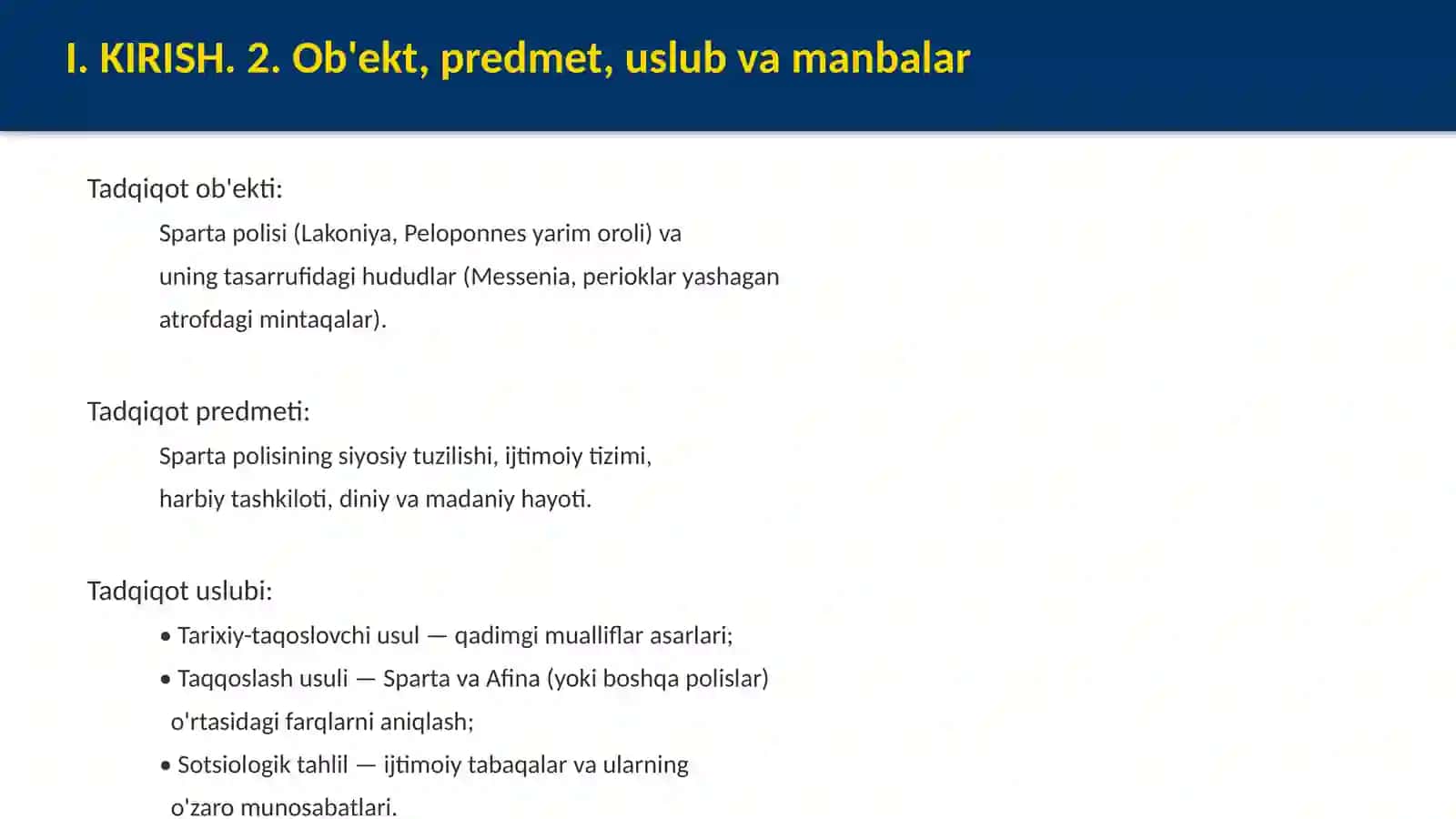 Sparta polisining oʻziga xos xususiyatlari 4