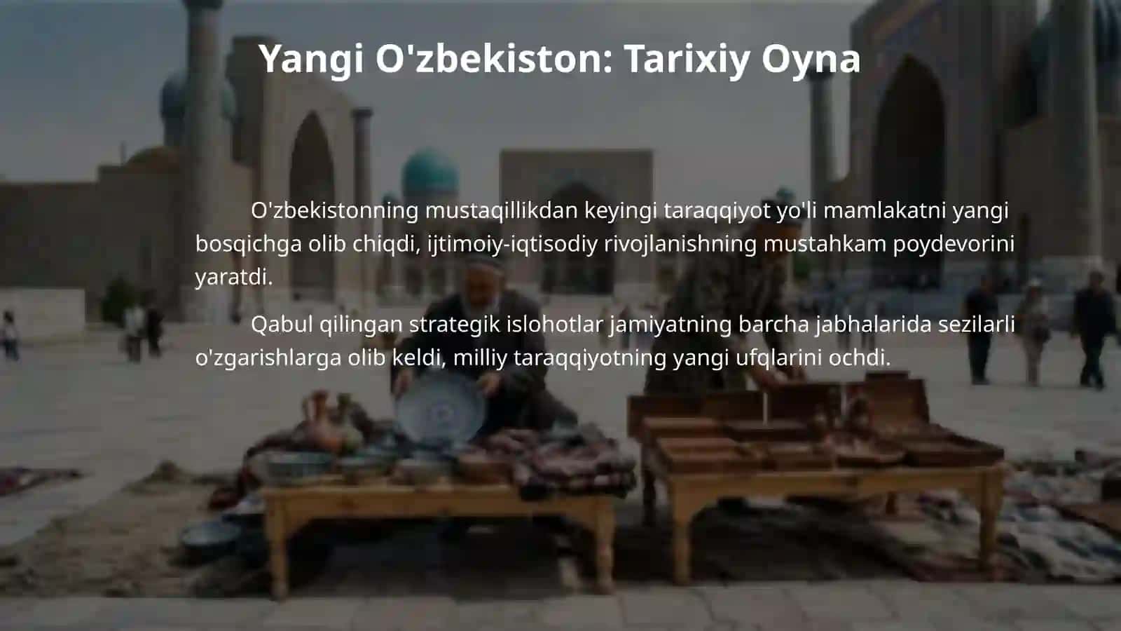 yagona vatan yagona xalq bo'lib yangi hayot va kelajak yaratamiz mavzusida 4
