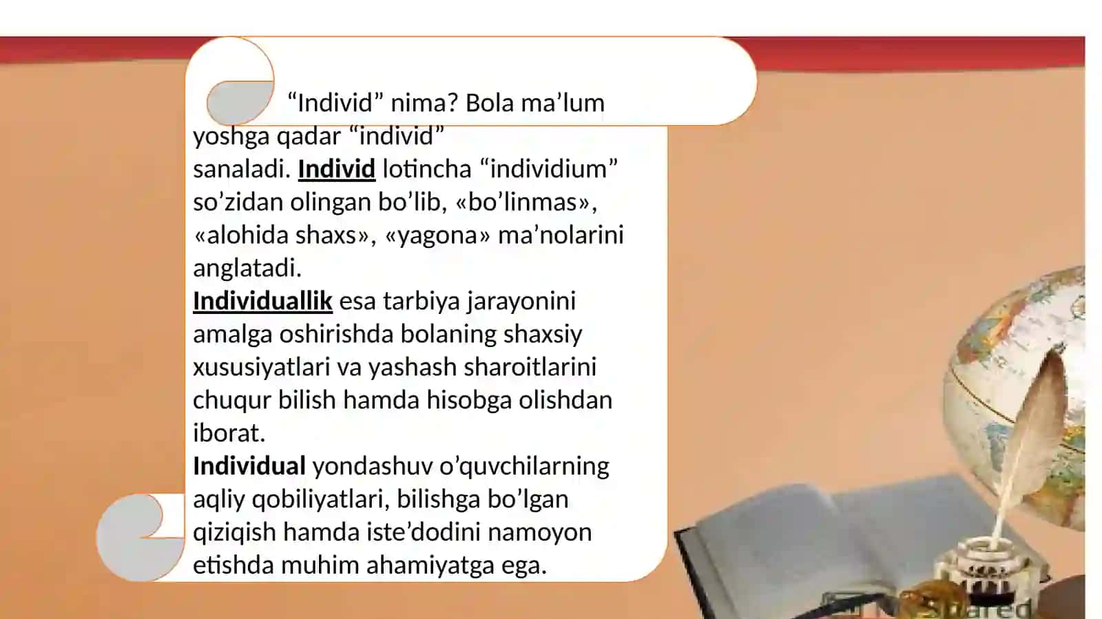 Rivojlanish va o‘sish. Shaxs rivojlanishi 4