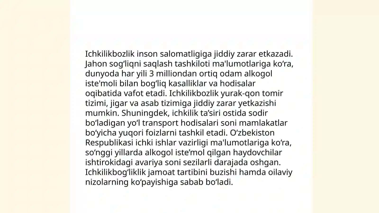 Zararli odatlar 4