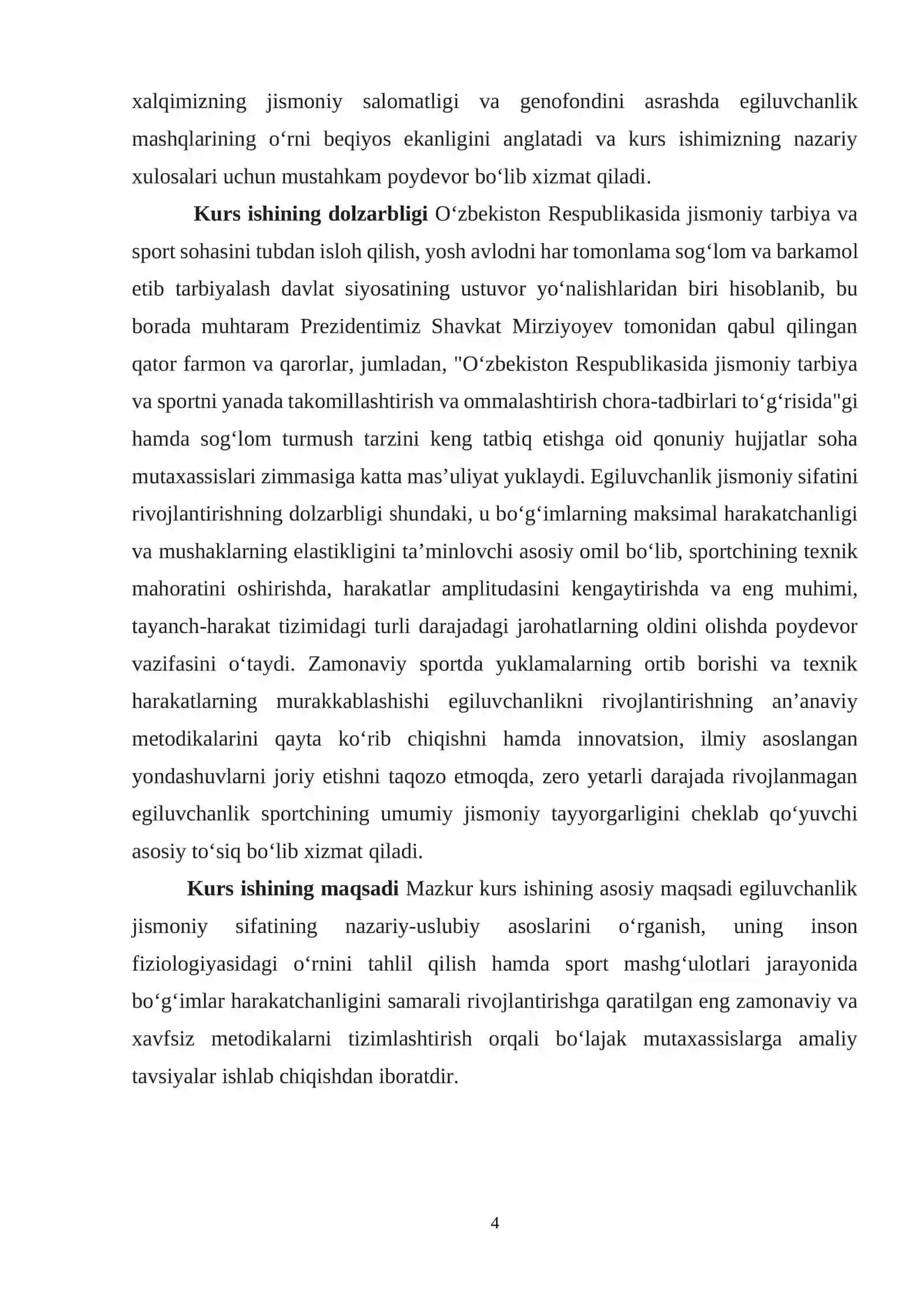 Egiluvchanlik jismoniy sifati va uni rivojlantirish usullari 4