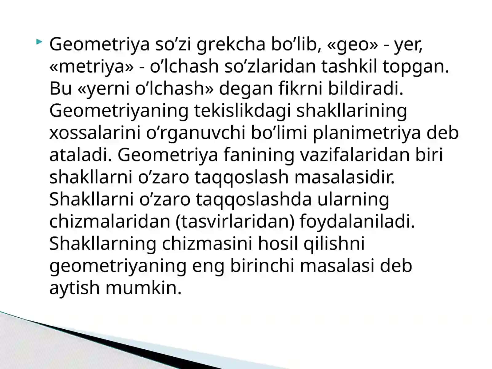 Geometrik Masalalar Yechish Metodlari 4