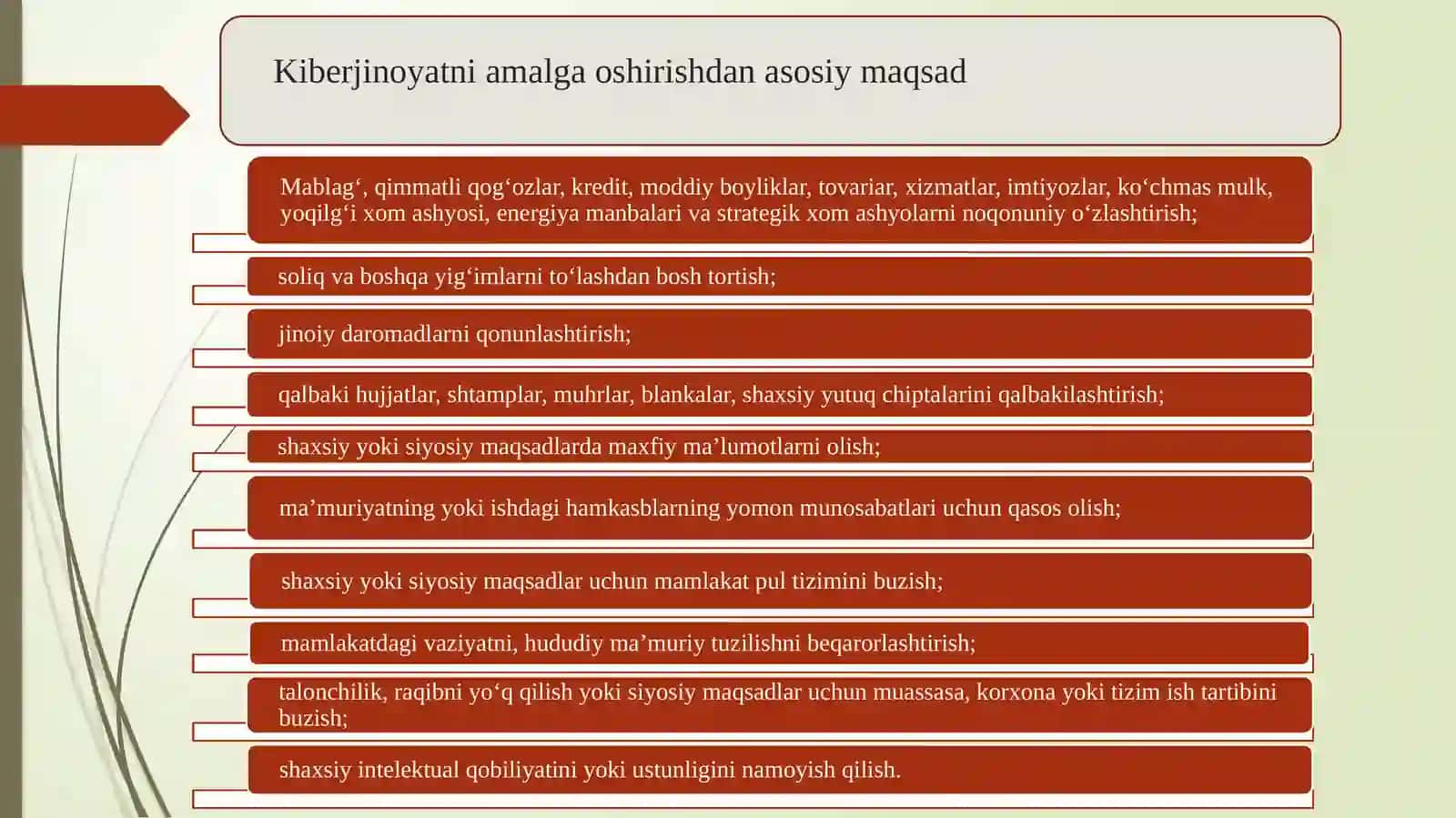 Kiberjinoyatchilik, kiberqonunlar va kiberetika 4