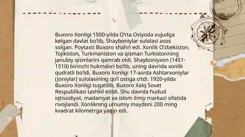 O'zbek xonliklarini siyosiy xaritasi 4