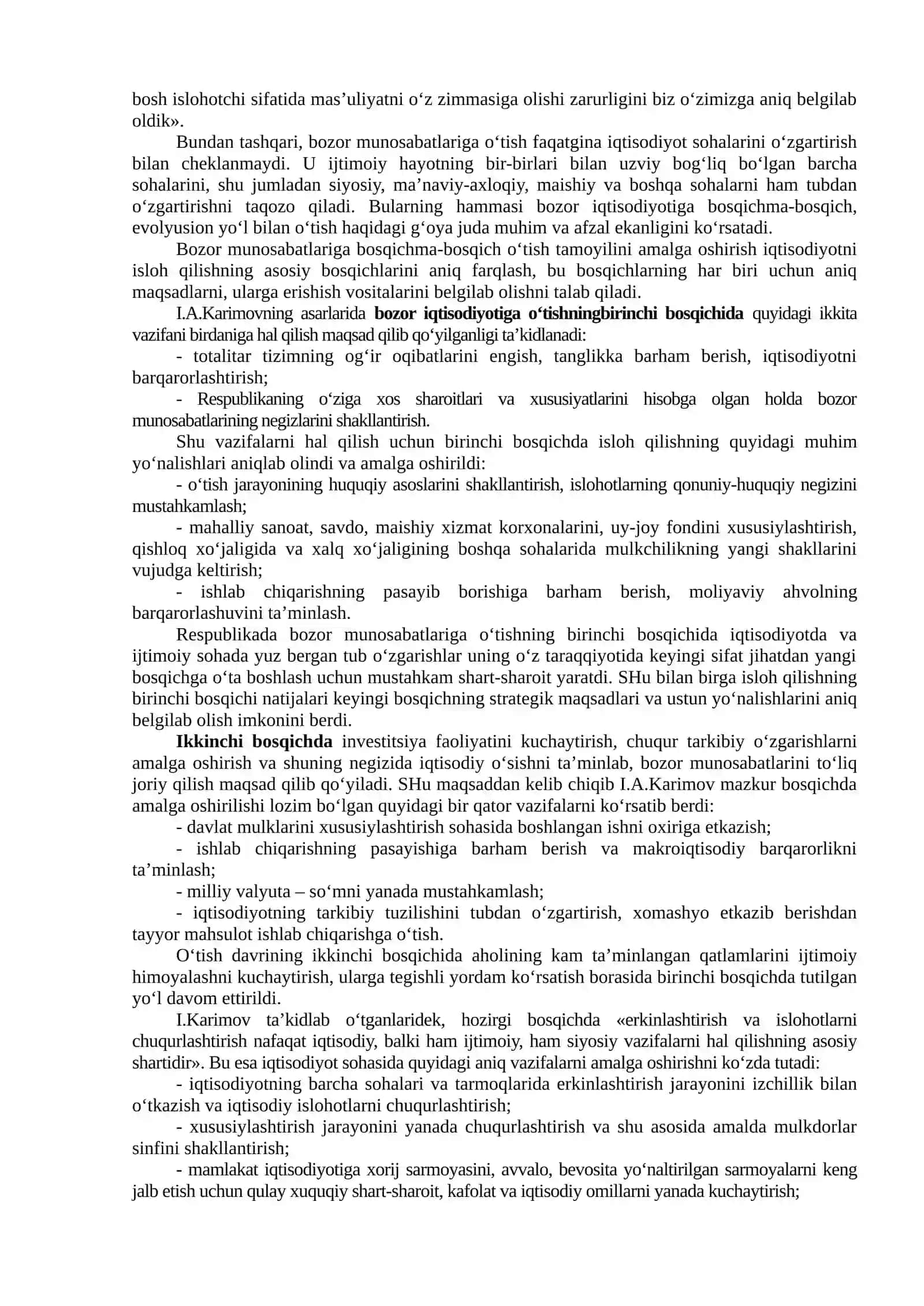 Iqtisodiy islohotlar va rivojlanish 4