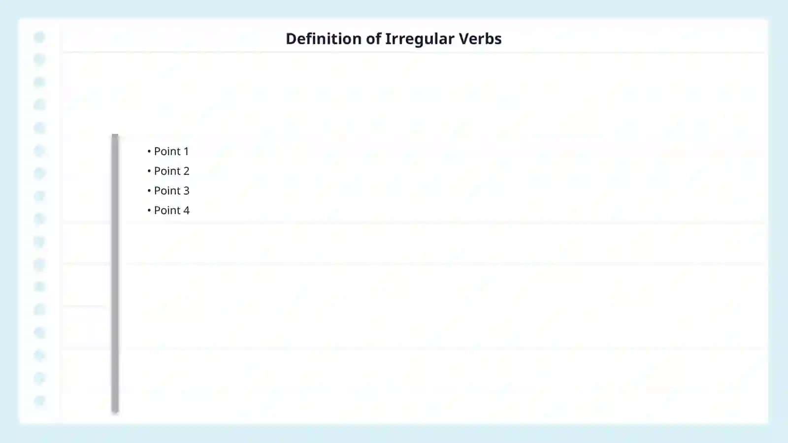 Regular and irregular verbs 4