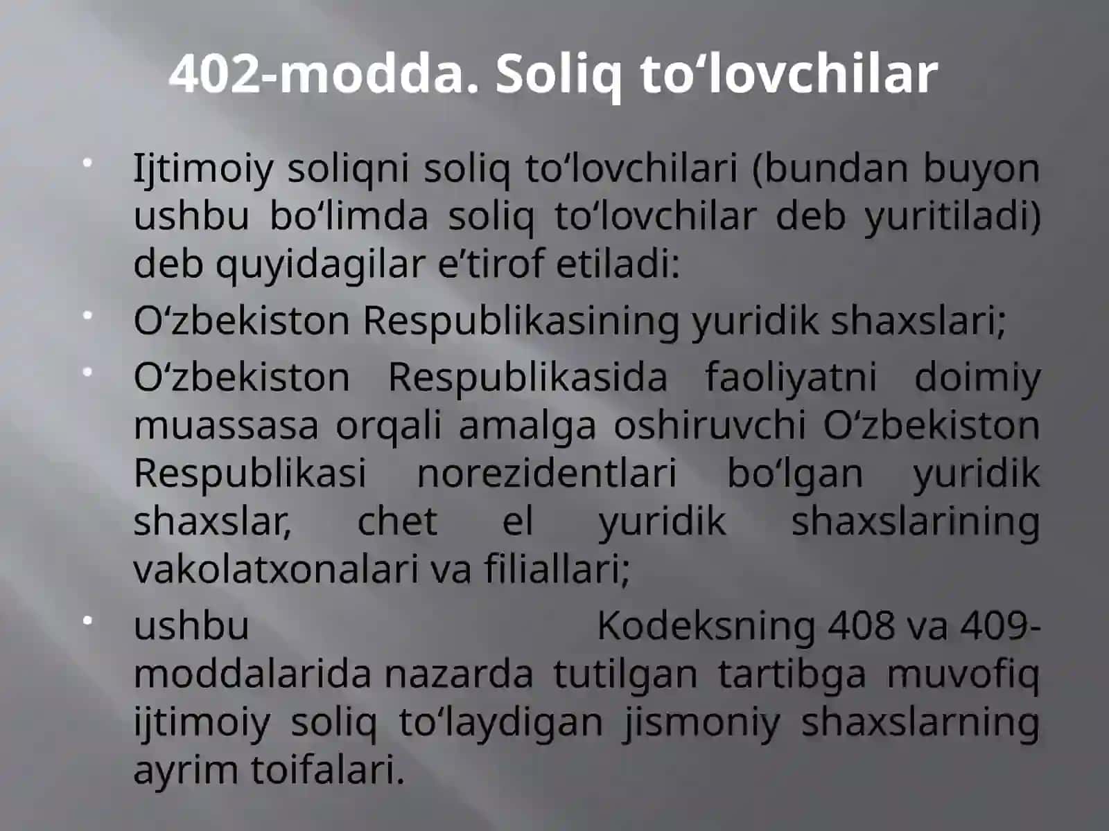 IJTIMOIY SOLIQ 4